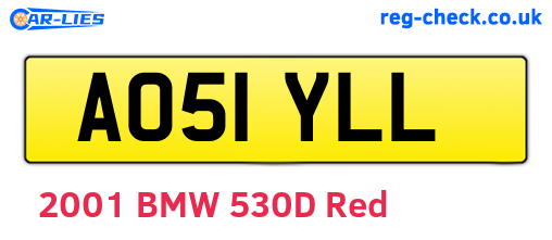 AO51YLL are the vehicle registration plates.