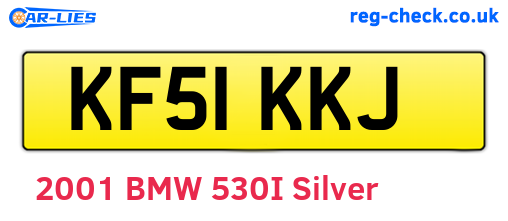 KF51KKJ are the vehicle registration plates.