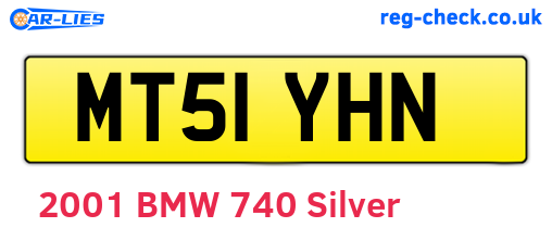 MT51YHN are the vehicle registration plates.