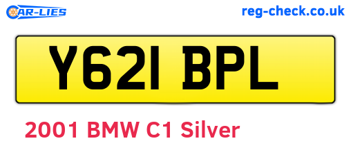Y621BPL are the vehicle registration plates.