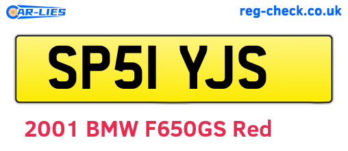 SP51YJS are the vehicle registration plates.