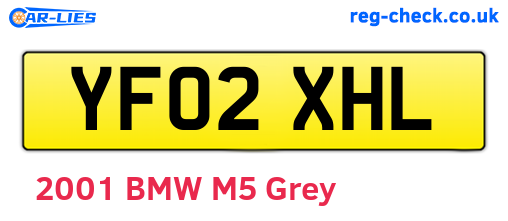 YF02XHL are the vehicle registration plates.