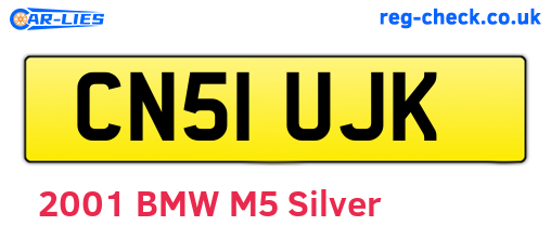 CN51UJK are the vehicle registration plates.