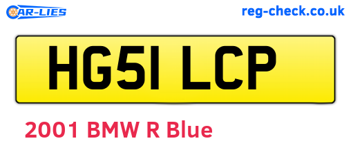 HG51LCP are the vehicle registration plates.