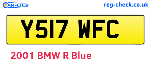 Y517WFC are the vehicle registration plates.
