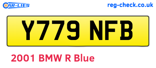 Y779NFB are the vehicle registration plates.