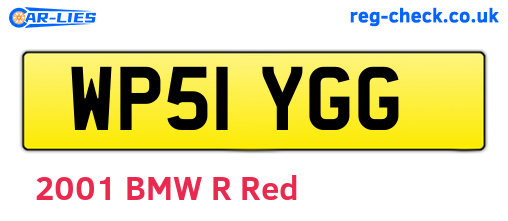 WP51YGG are the vehicle registration plates.