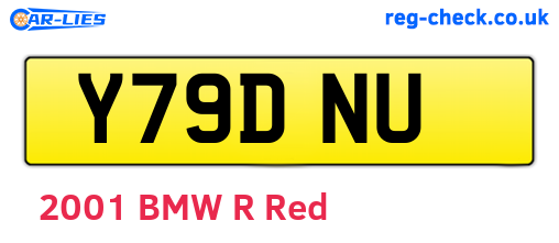 Y79DNU are the vehicle registration plates.
