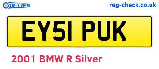 EY51PUK are the vehicle registration plates.
