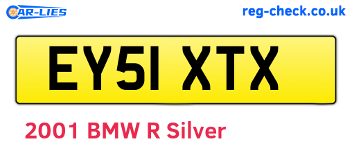 EY51XTX are the vehicle registration plates.