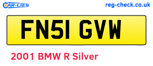 FN51GVW are the vehicle registration plates.