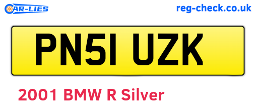 PN51UZK are the vehicle registration plates.