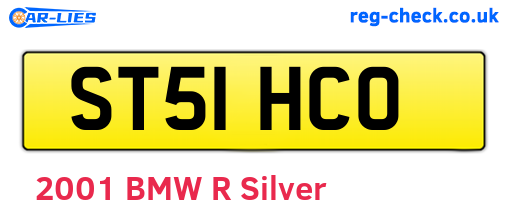ST51HCO are the vehicle registration plates.