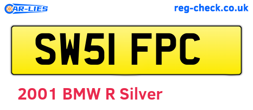 SW51FPC are the vehicle registration plates.