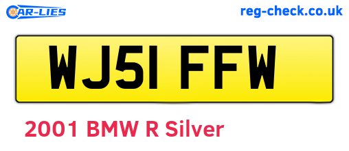 WJ51FFW are the vehicle registration plates.