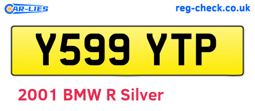 Y599YTP are the vehicle registration plates.