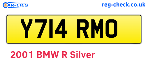 Y714RMO are the vehicle registration plates.