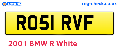 RO51RVF are the vehicle registration plates.