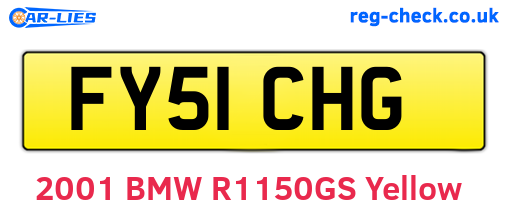 FY51CHG are the vehicle registration plates.