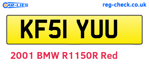 KF51YUU are the vehicle registration plates.