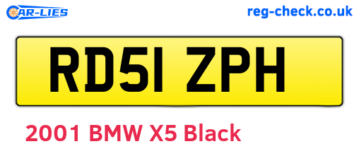 RD51ZPH are the vehicle registration plates.