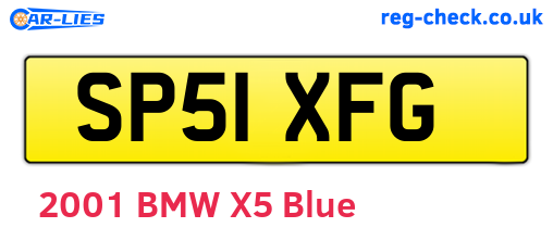 SP51XFG are the vehicle registration plates.