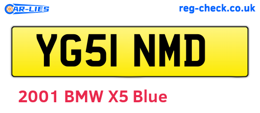 YG51NMD are the vehicle registration plates.