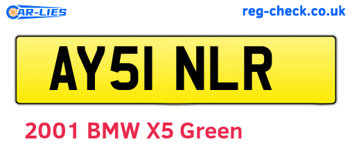 AY51NLR are the vehicle registration plates.