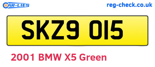 SKZ9015 are the vehicle registration plates.