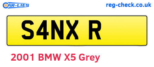 S4NXR are the vehicle registration plates.