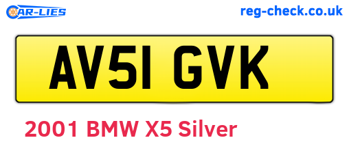 AV51GVK are the vehicle registration plates.