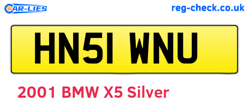 HN51WNU are the vehicle registration plates.