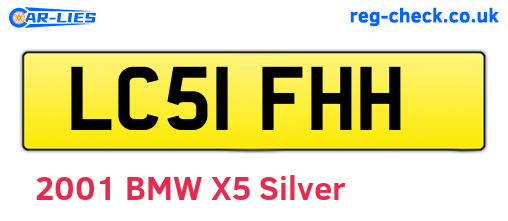 LC51FHH are the vehicle registration plates.