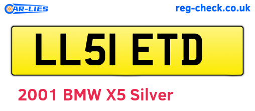 LL51ETD are the vehicle registration plates.