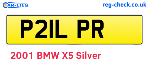 P21LPR are the vehicle registration plates.
