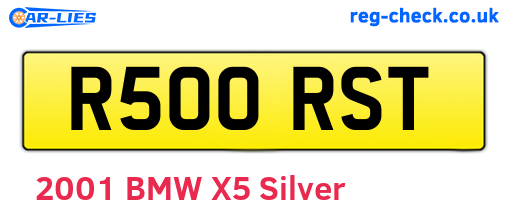R500RST are the vehicle registration plates.