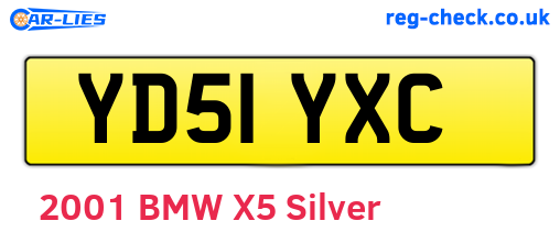 YD51YXC are the vehicle registration plates.