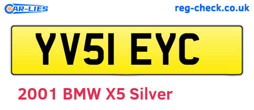YV51EYC are the vehicle registration plates.