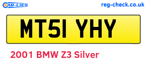 MT51YHY are the vehicle registration plates.