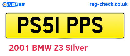 PS51PPS are the vehicle registration plates.