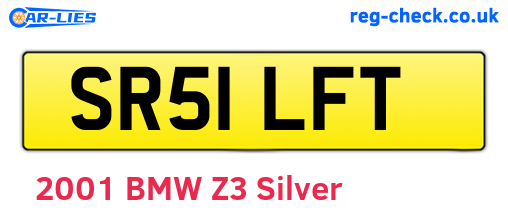 SR51LFT are the vehicle registration plates.