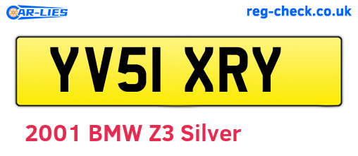 YV51XRY are the vehicle registration plates.