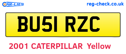 BU51RZC are the vehicle registration plates.