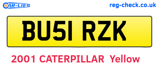 BU51RZK are the vehicle registration plates.