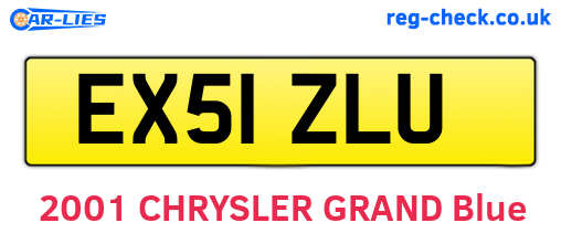 EX51ZLU are the vehicle registration plates.