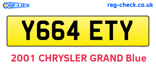 Y664ETY are the vehicle registration plates.