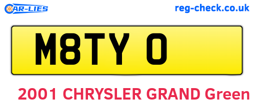 M8TYO are the vehicle registration plates.