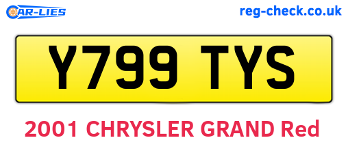 Y799TYS are the vehicle registration plates.