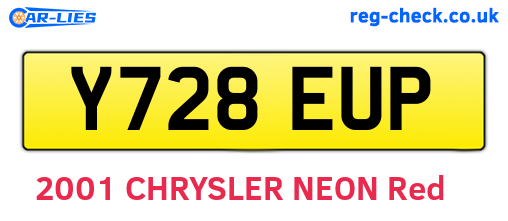 Y728EUP are the vehicle registration plates.