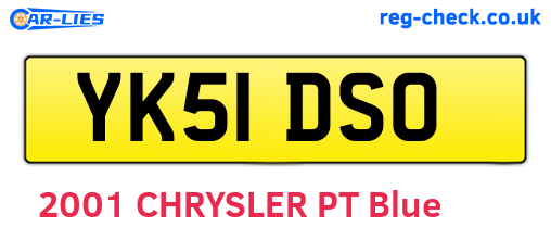 YK51DSO are the vehicle registration plates.